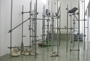 Four tell secrets never told, mixed media, 500 x 600 x 400 cm, 2006